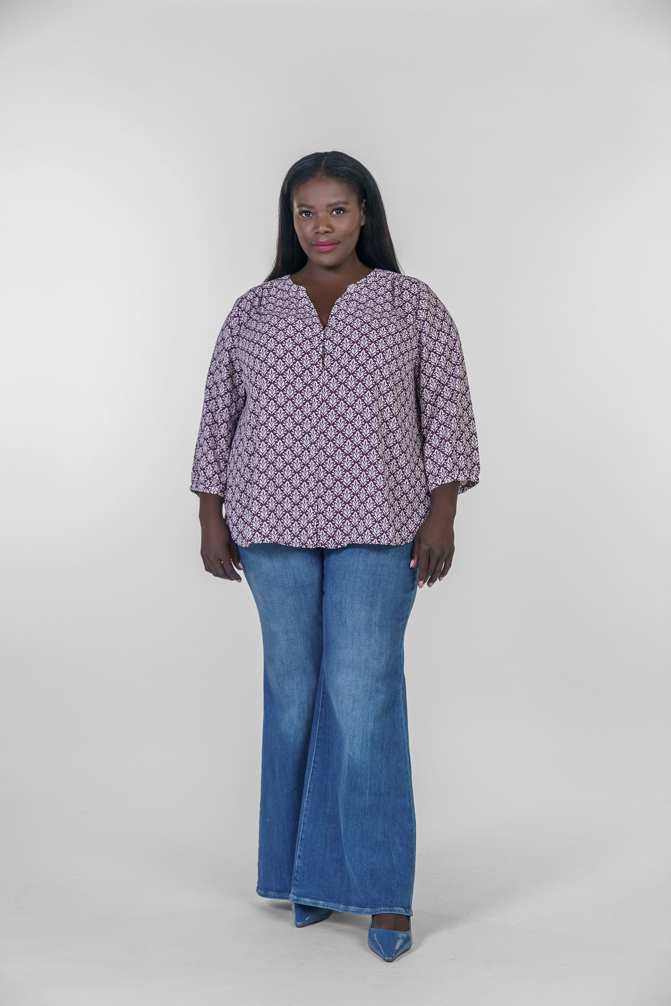 MIA Palazzo High Rise Jeans for Women - Slim Fit Stretch Denim Pants, Comfortable & Flattering - Perfect for Casual Wear, Office, and Night Out