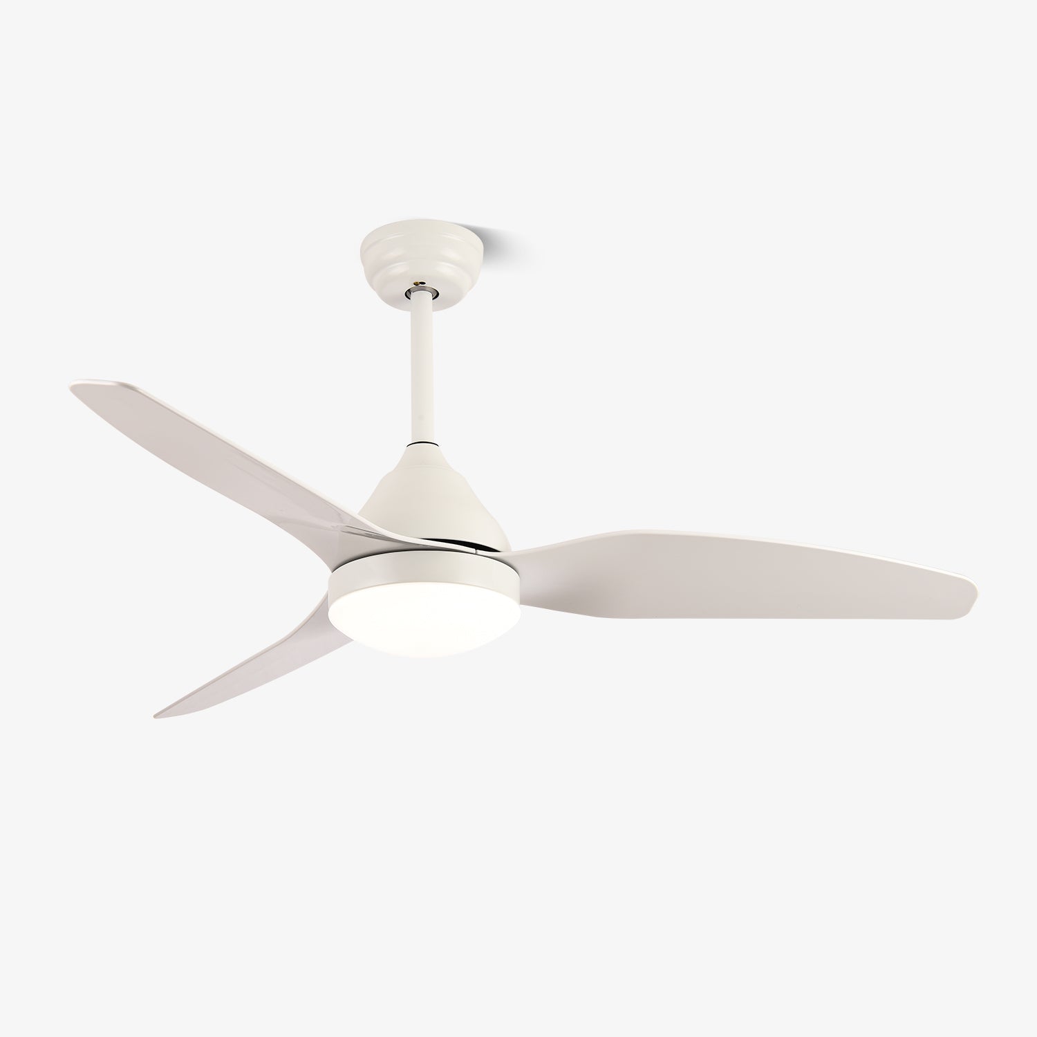 Aeris Whisper Ceiling Fan with Light Kit - Ultra Quiet DC Motor, Energy Efficient, Remote Control - Perfect for Bedroom, Living Room, and Office
