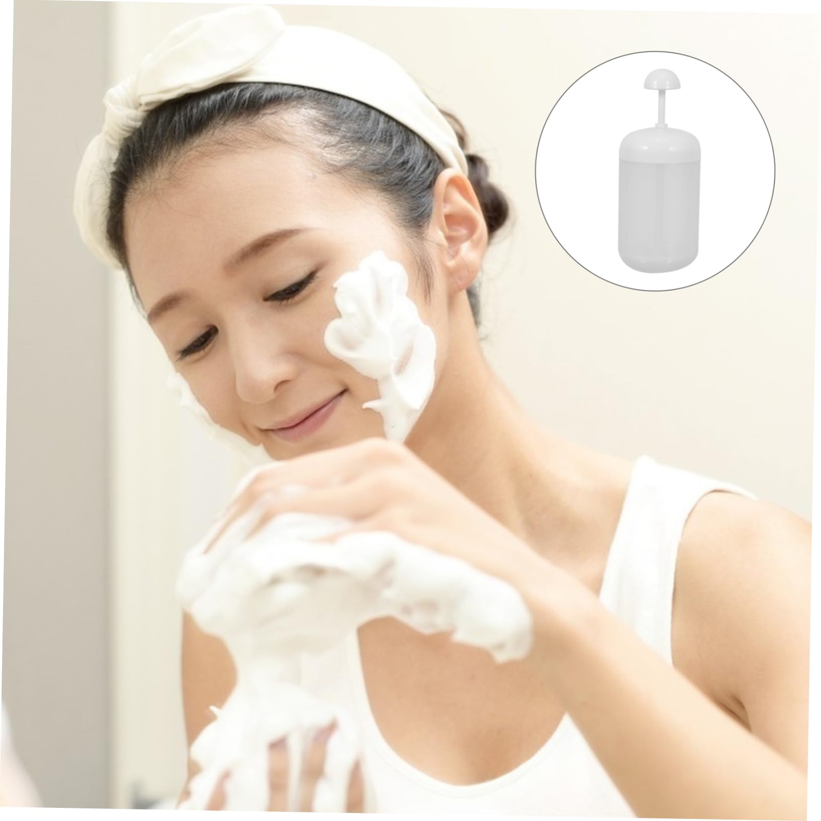 Minkissy 2-Pack Portable Bubble Maker for Skin Care & Shampoo - Cute Foam Generator for Facial Cleansing, Bubble Face Wash - Perfect for Home, Travel & Spa Days