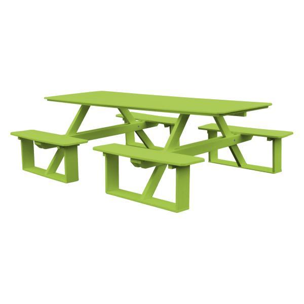 8 ft Recycled Plastic Walk-In Table - Durable & Eco-Friendly for Outdoor Events, Picnics, and Camping