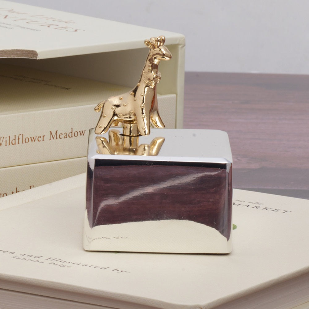 Baby Giraffe Music Box - Handcrafted Wooden Musical Toy with Soothing Lullabies for Newborns & Toddlers | Perfect Nursery Decor, Baby Shower Gift & Bedtime Soother