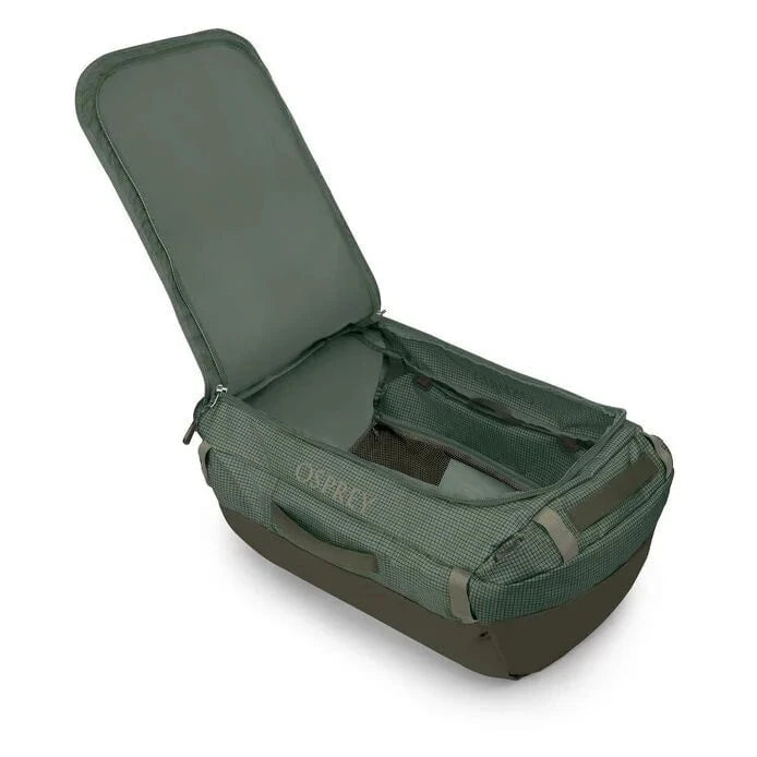 Osprey Transporter Duffel 65 - Waterproof Travel Duffel Bag for Outdoor Adventures, Camping & Air Travel - Durable 65L Carry-On Luggage with Shoulder Straps