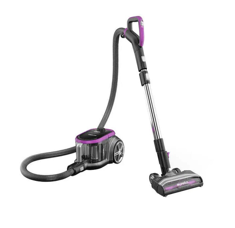 Eureka Bagless Canister Vacuum with Powered Nozzle & Anti-Tangle Technology - Perfect for Pet Hair, Hardwood Floors & Stairs Cleaning