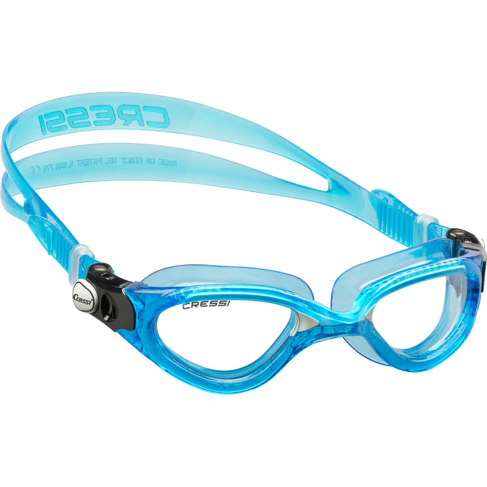 Cressi Flash Blue Snorkeling Mask - Anti-Fog Scuba Diving Goggles for Adults & Kids - Perfect for Ocean, Pool & Beach Adventures