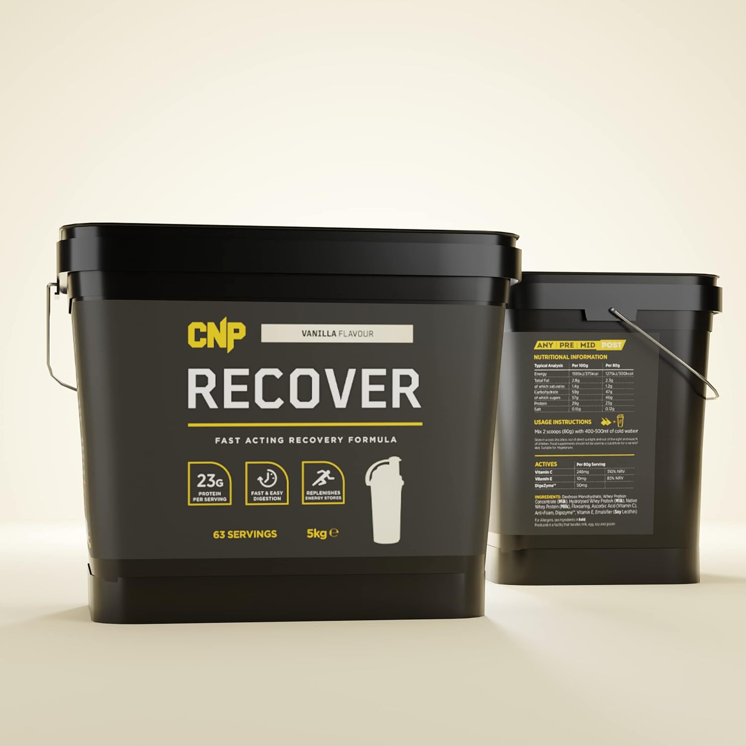 CNP Pro Recover Vanilla 5kg - Premium Post Workout Recovery Powder with High Protein & Carbs for Muscle Growth & Recovery | Ideal for Athletes & Gym Enthusiasts