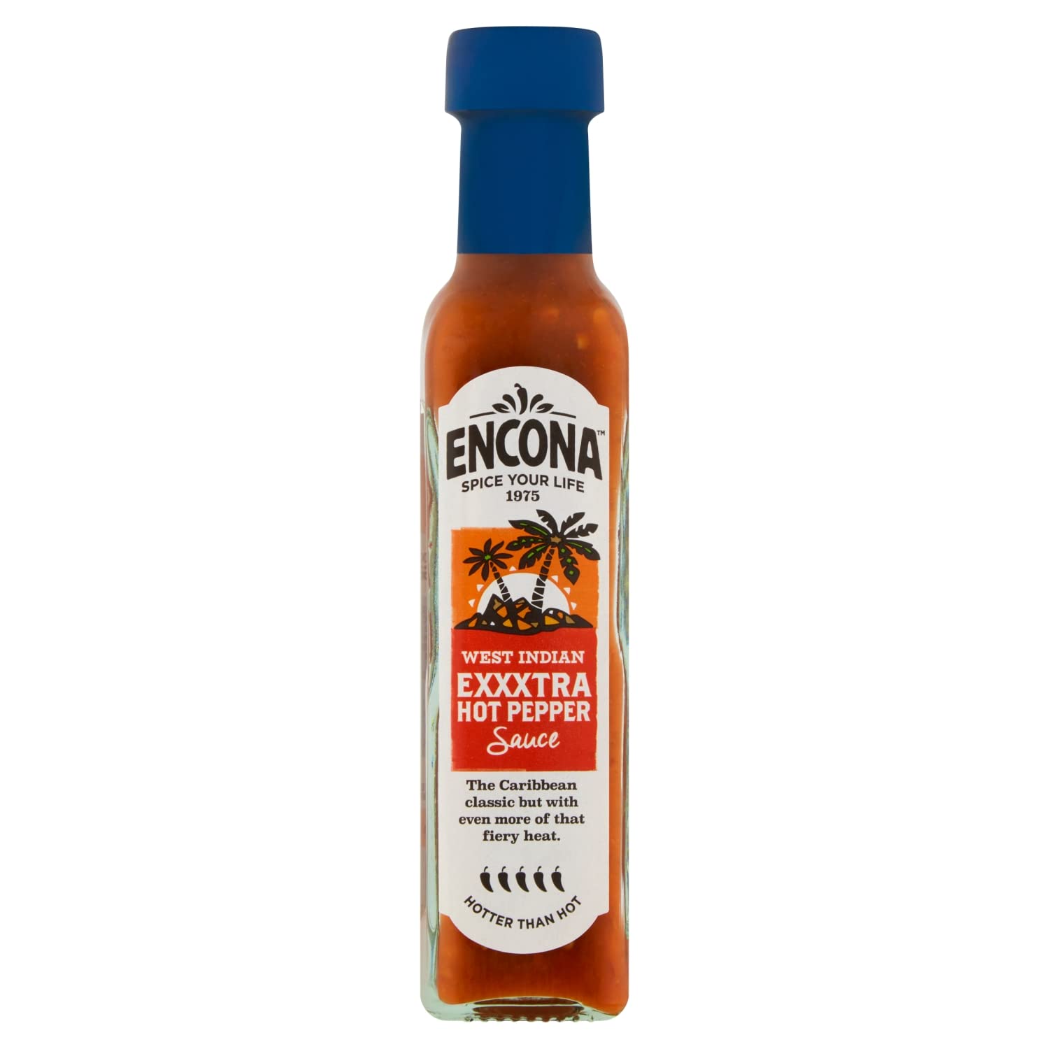 Encona West Indian Extra Hot Pepper Sauce - 142ml | Spicy Caribbean Hot Sauce for Cooking, Grilling & Marinades | Perfect for Jerk Chicken, Tacos & BBQ