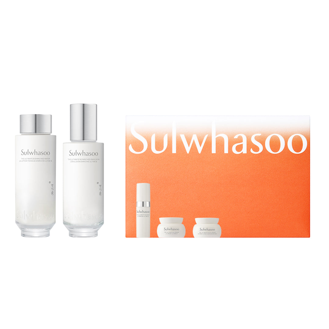Ultimate S Enriched Water & Emulsion Set - Hydrating Skincare Duo for Glowing Skin | Perfect for Daily Moisturizing & Nighttime Routine