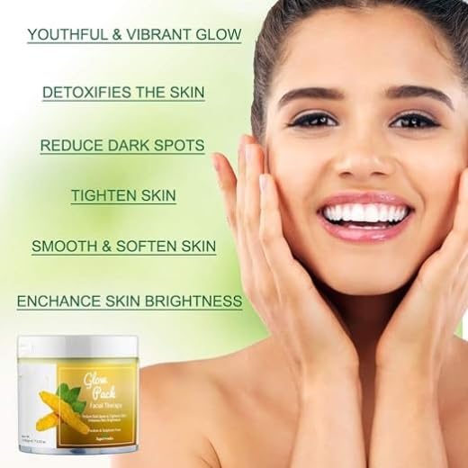 ZOOMIQUE Ubtan Face Glow Pack Facial Therapy – Advanced Ubtan Face Mask for All Skin Types | Smoothens & Softens Skin | 100gm Natural Skincare | Perfect for Daily Glow Routine & Spa Night Self-Care