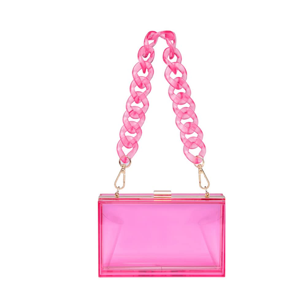 The Enchanted Evening with the Stylish Clear Acrylic Clutch Purse