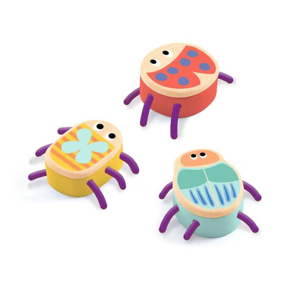 Djeco Myplastibugs Play Dough Kit - Non-Toxic Modeling Clay for Toddlers 18 Months+ - Creative Bug-Themed Sensory Play for Early Childhood Development