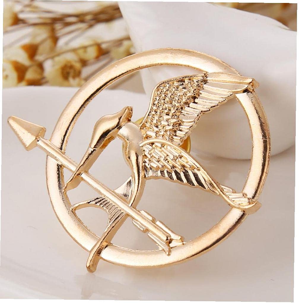 The Hunger Games Mockingjay Pin Brooch - Novelty Collectible Badge for Clothes, Bags & Cosplay | Perfect for Fans, Gifts & Costume Accessories