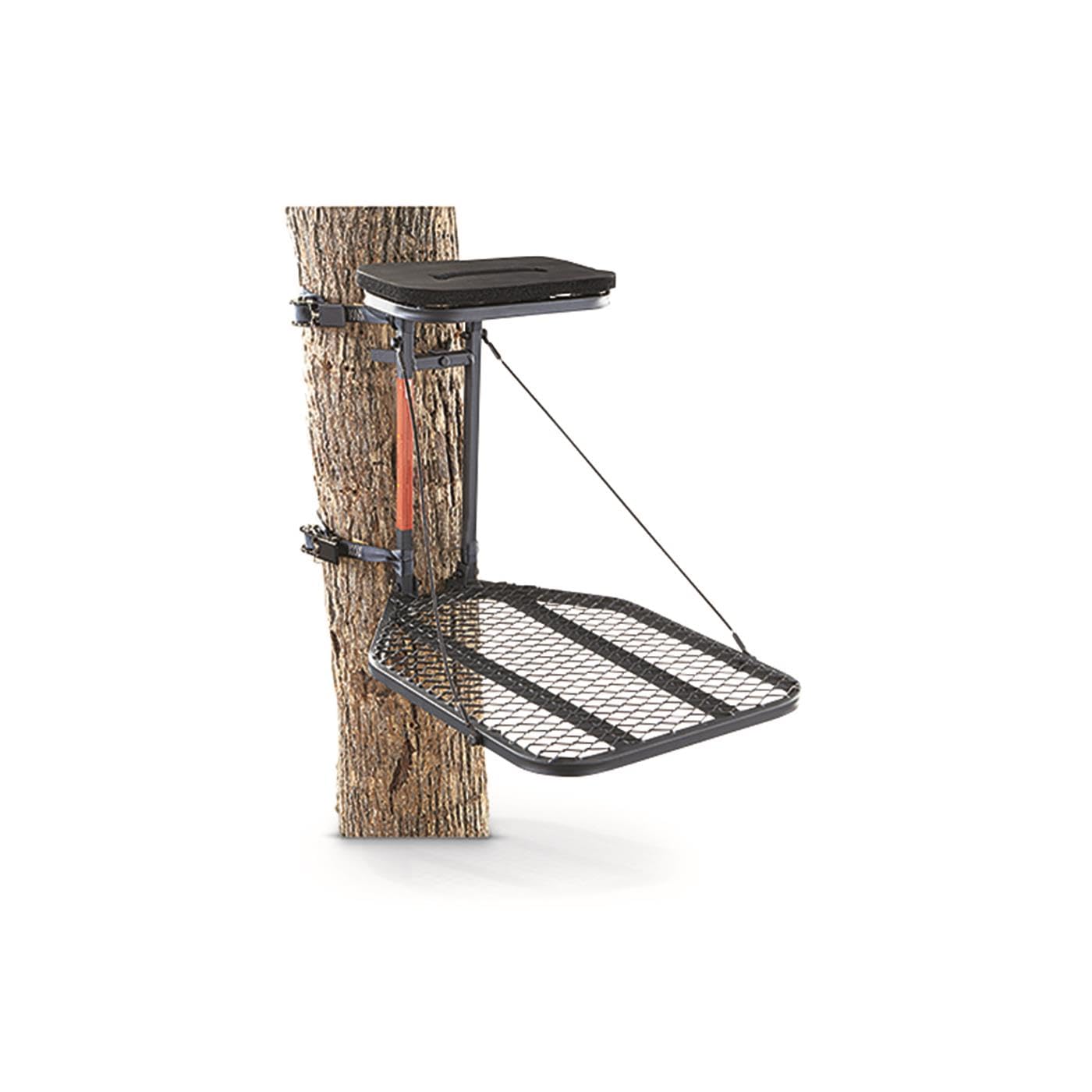 Guide Gear Hang On Tree Stand for Hunting - Lightweight & Adjustable with Comfortable Seat & Foot Platform - Perfect for Deer Hunting & Outdoor Adventures