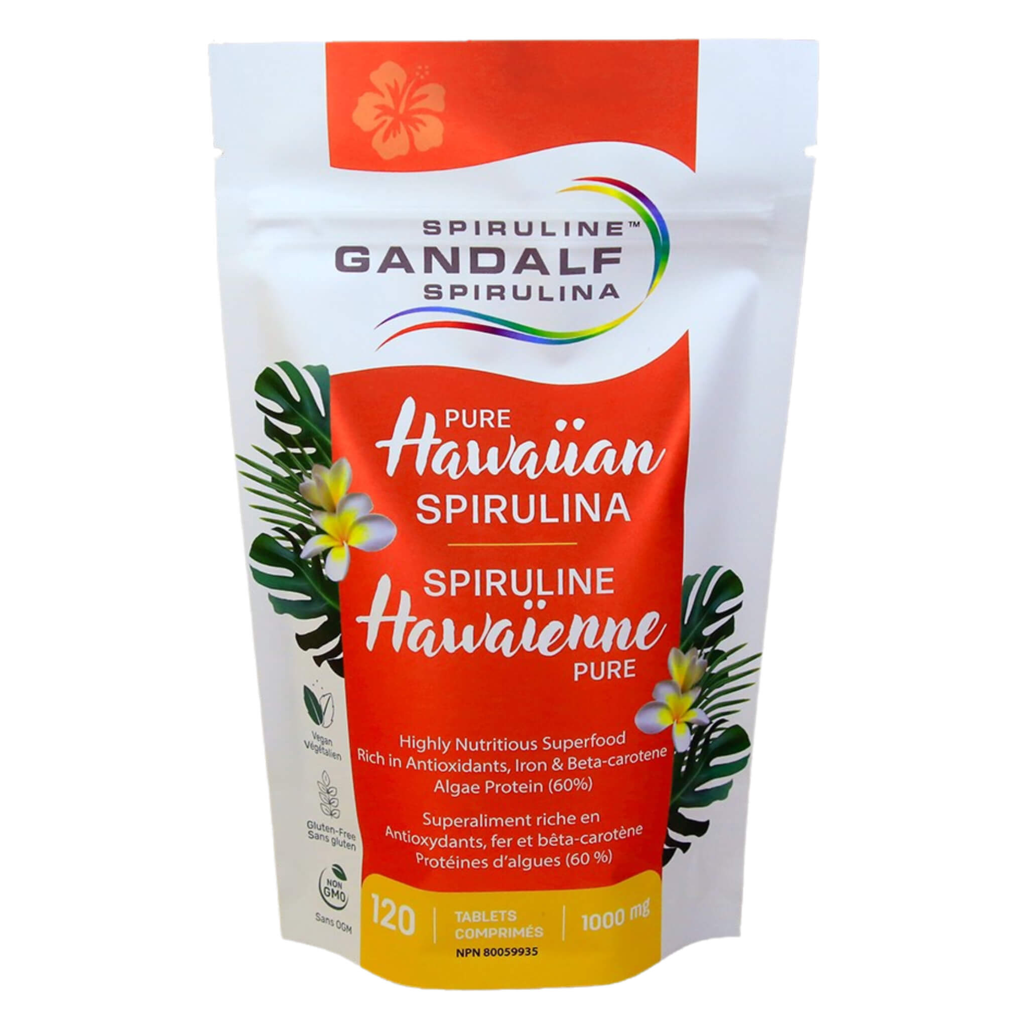 Premium Hawaiian Spirulina 1000mg Supplement - Organic Superfood Powder for Energy, Immunity & Detox - Perfect for Smoothies, Juices & Daily Wellness Routine