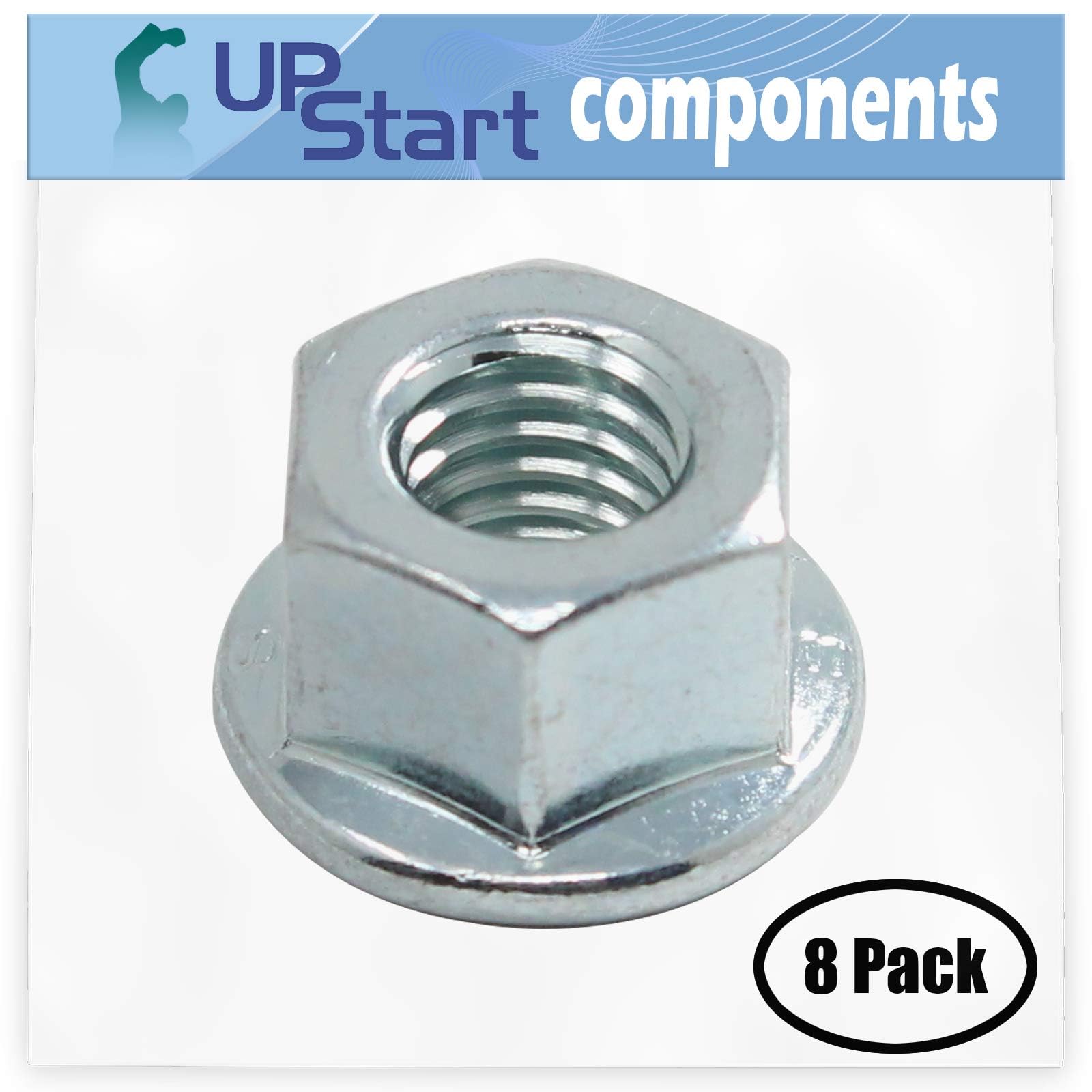 8-Pack 503220001 Flange Nut Replacement for Echo CS-5000 Chainsaw - Compatible with 503 22 00-01 Flanged Bar Nuts - Perfect for Chainsaw Maintenance & Repair in Woodworking, Landscaping & Forestry