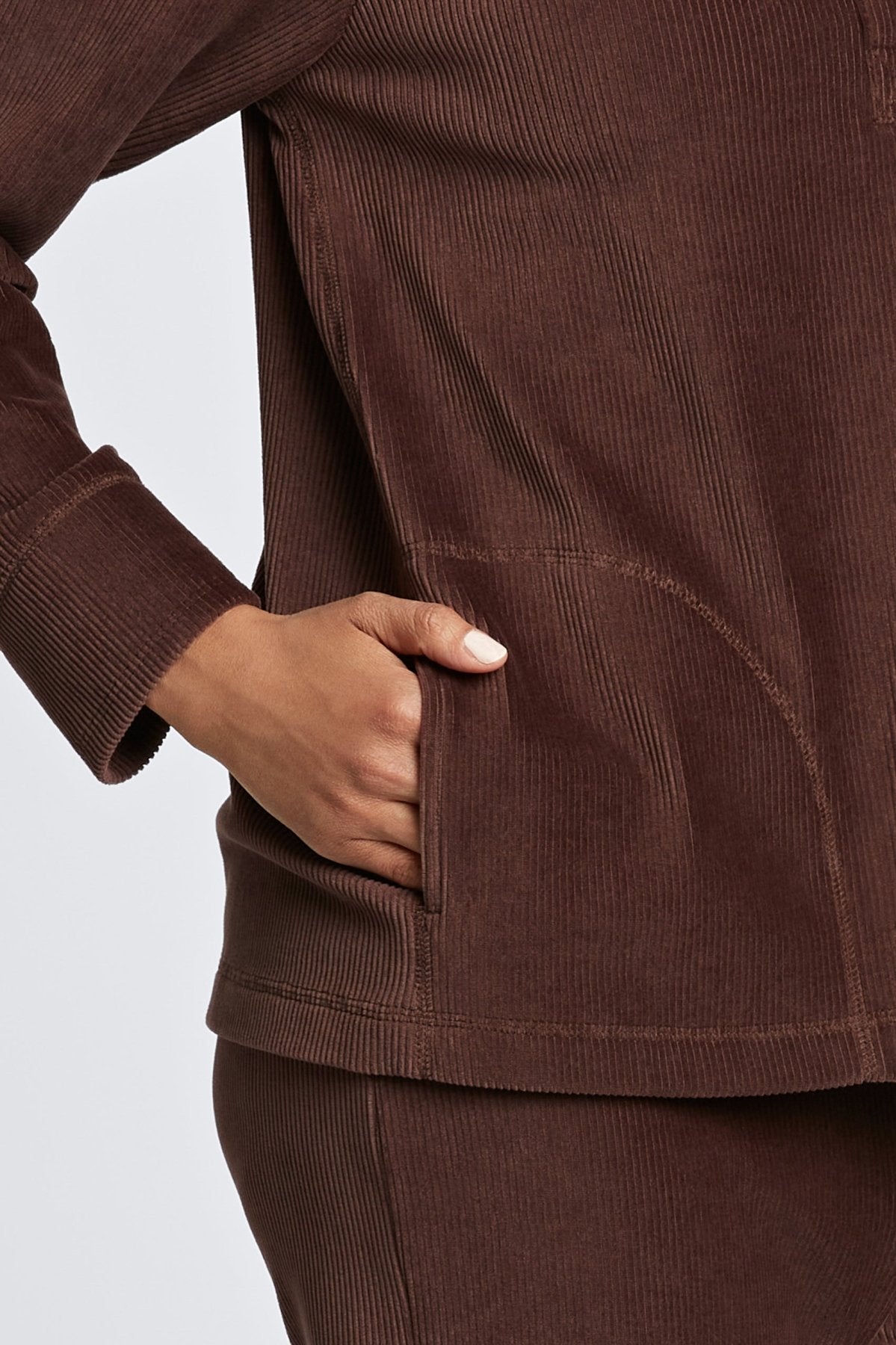 Sammy Plush Cord Long Sleeve Popover Sweater for Women | Cozy Winter Pullover | Soft Fleece-Lined Top for Casual Outfits & Layering