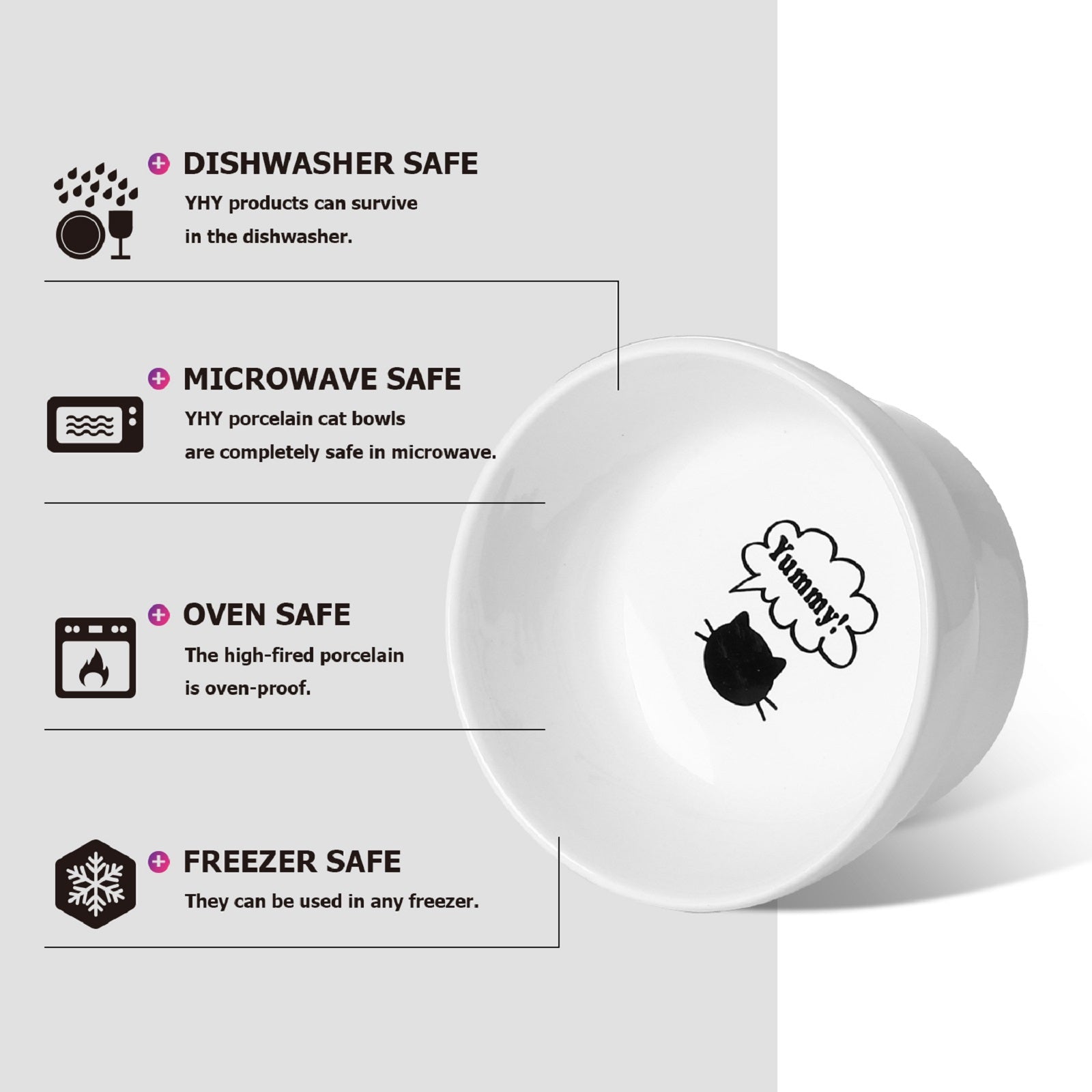 Premium White Flat Bowls - Set of 4 Durable Porcelain Dinner Bowls for Soup, Salad, Cereal & Dessert - Elegant Tableware for Home, Restaurant & Party Use