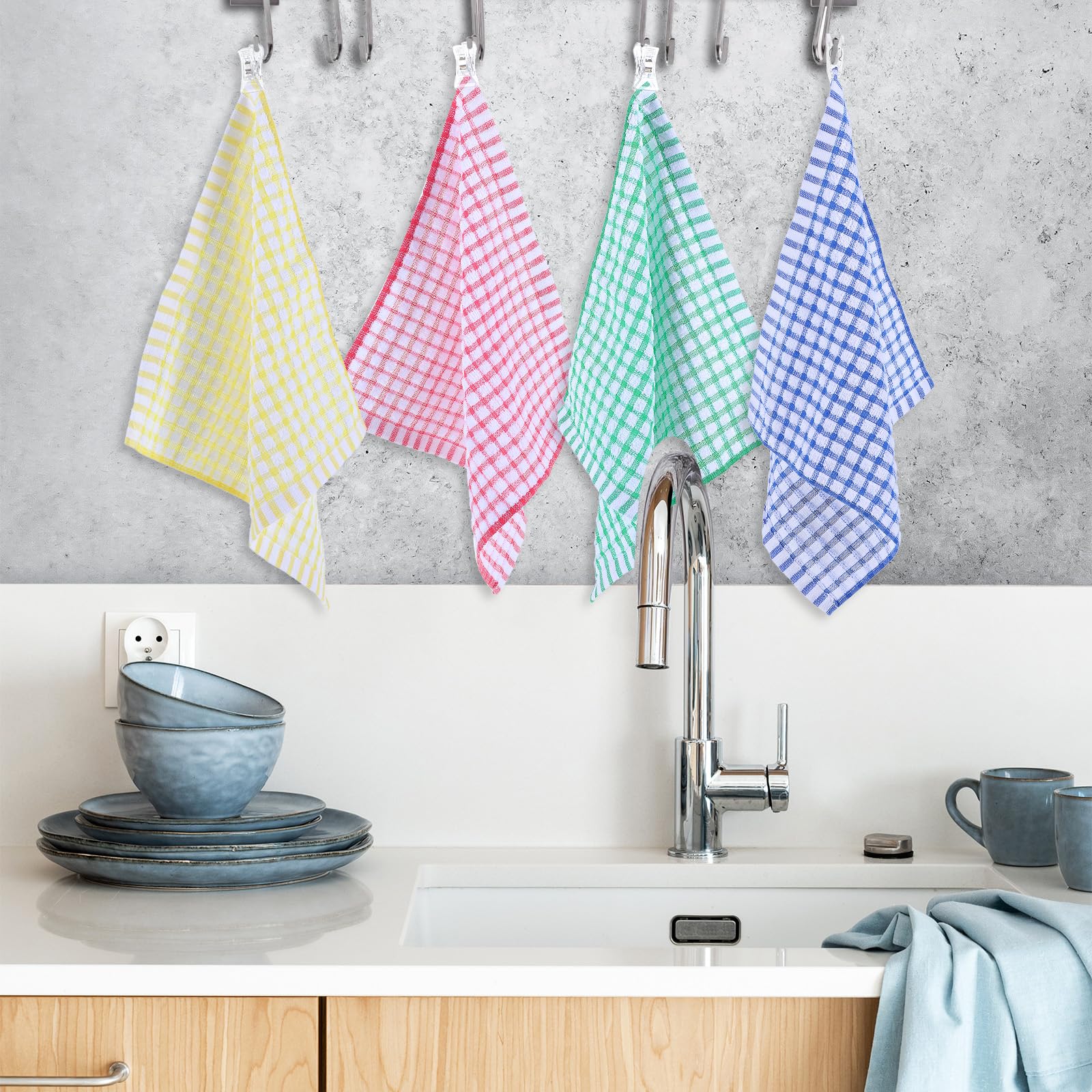 Premium 4-Pack Cotton Dishcloths 12