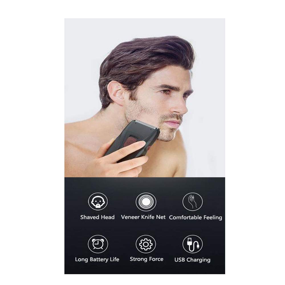 Best Electric Shaver for Men - Wet & Dry Travel Razor with Reciprocating Foil Technology | Perfect for Home, Gym & Business Trips | Smooth Shaving Anywhere