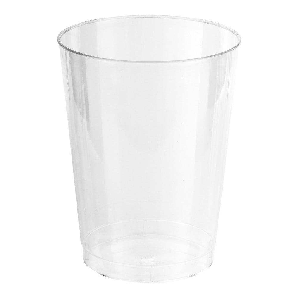 9 oz Clear Plastic Beverage Cups - Round Disposable Drinking Glasses (3