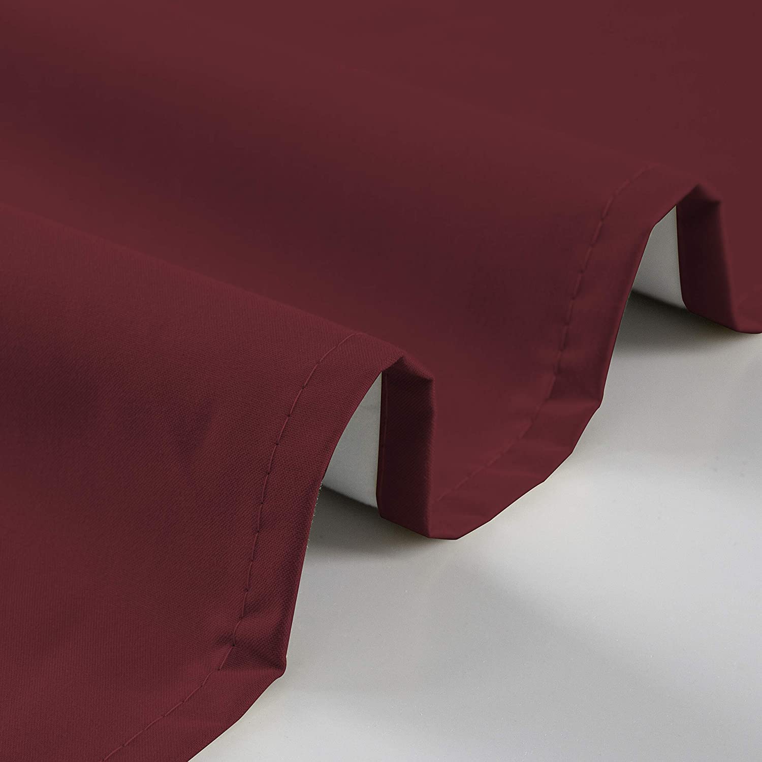 Rooney 2-Panel Blackout Curtains 100% Room Darkening - Thermal Insulated Solid Grommet Top Drapes for Bedroom & Living Room (Burgundy, 52x45 Inches) - Perfect for Night Shift Workers & Light Sleepers