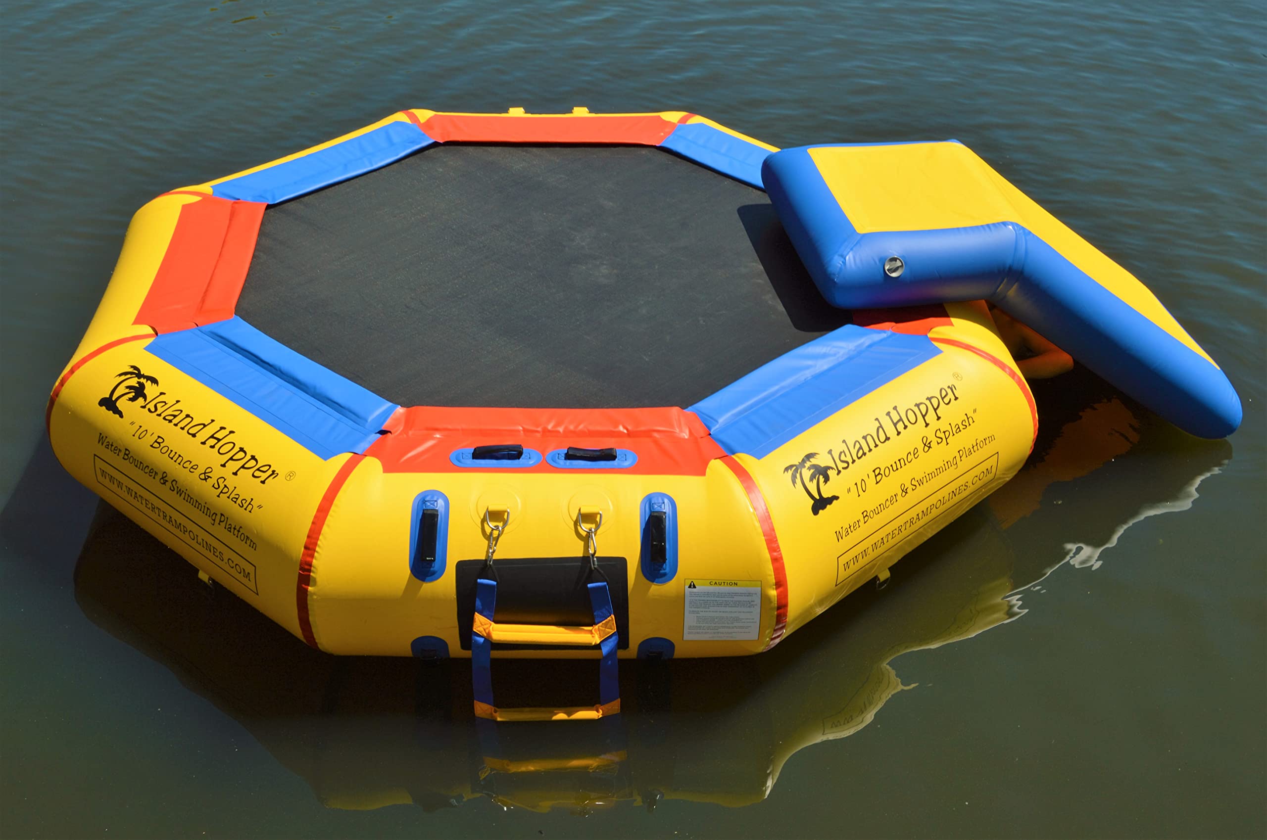 Island Hopper 10' Bounce N Splash Water Park with Bouncer Slide - Perfect for Backyard Fun, Kids' Parties, and Summer Water Activities