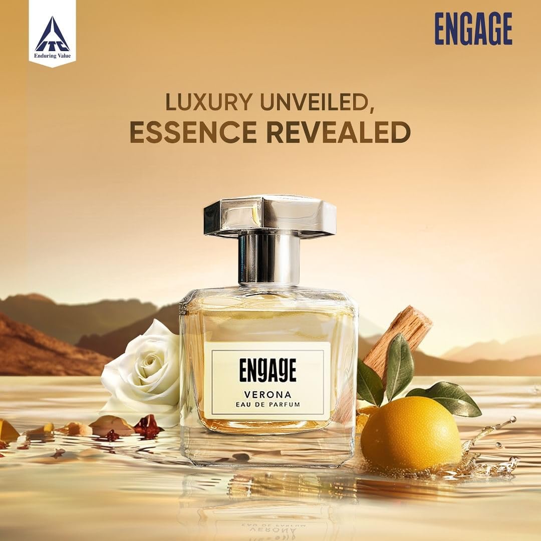 Engage Verona Perfume for Women - Long Lasting Citrus & Fruity Fragrance | 100ml Eau de Parfum | Perfect for Daily Wear, Office & Date Nights | Free Travel Tester Included | Luxury Gift for Her