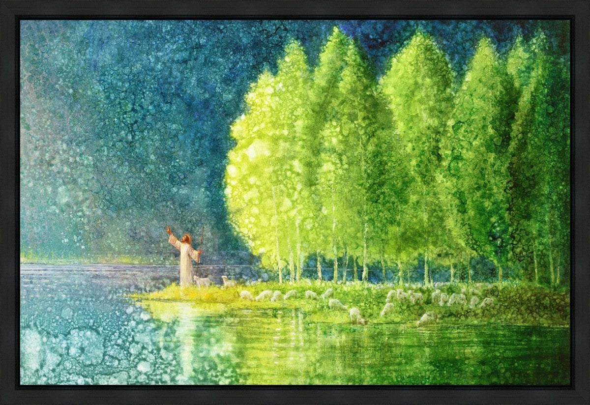 Beside Still Waters Gallery Wrap Canvas Art - Modern Home Decor for Living Room, Bedroom & Office - Perfect for Wall Decor and Gifts