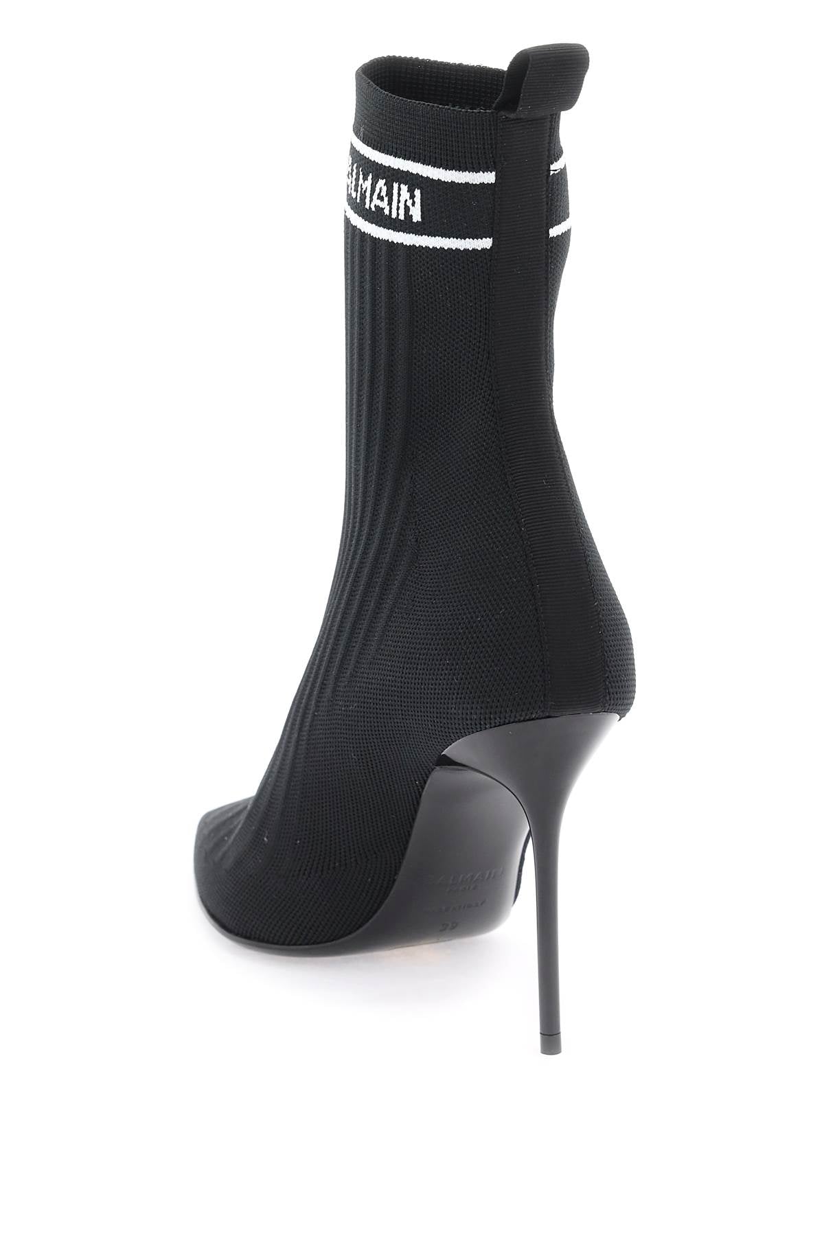 Balmain Stretch Knit Skye Ankle Boots - Stylish & Comfortable Women's Boots for Casual Wear, Night Out & Office Fashion