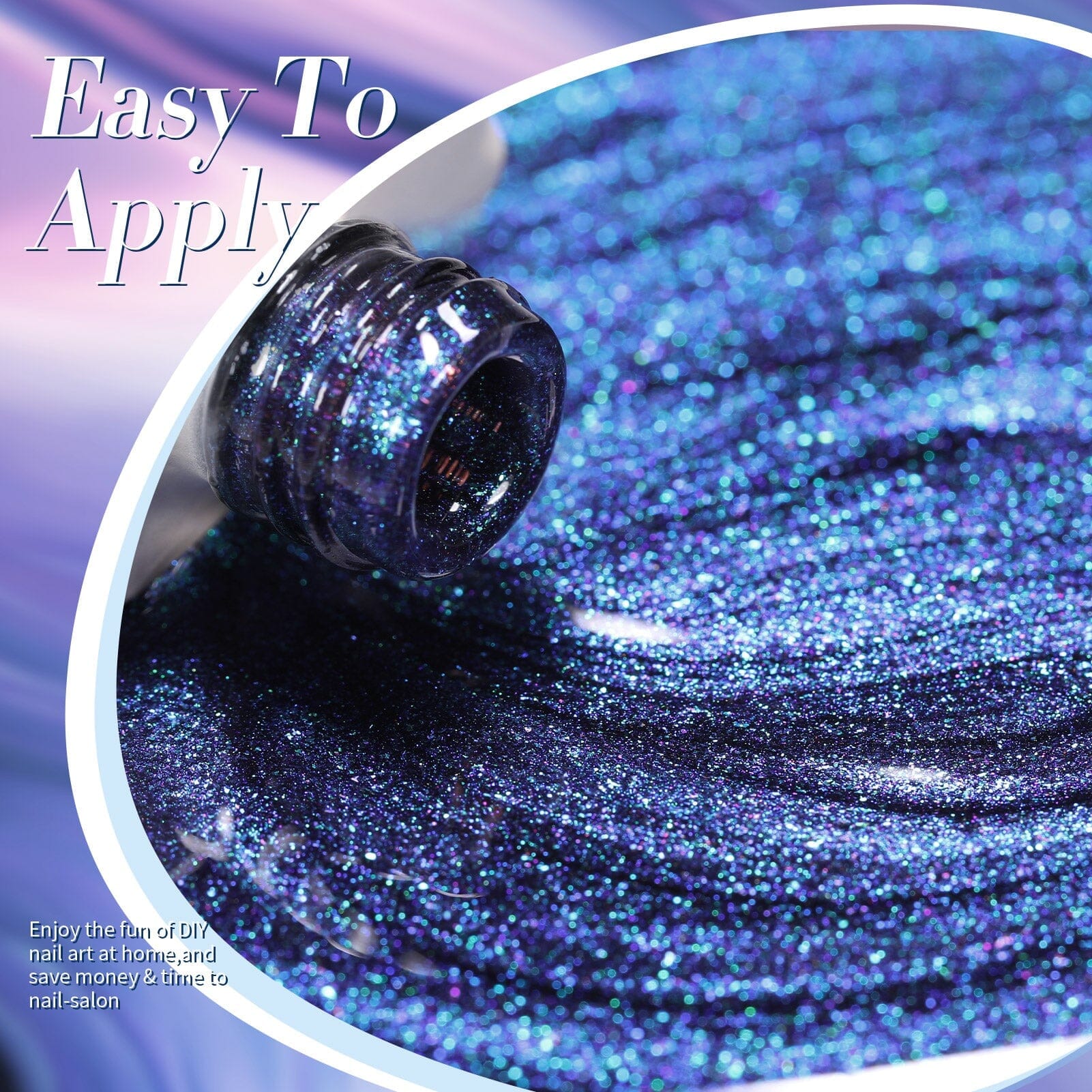 Blue Purple Chameleon Gel Nail Polish BS01 Mirage 10ml - Long Lasting UV LED Nail Lacquer for Salon & Home Manicure, Perfect for Parties & Special Occasions
