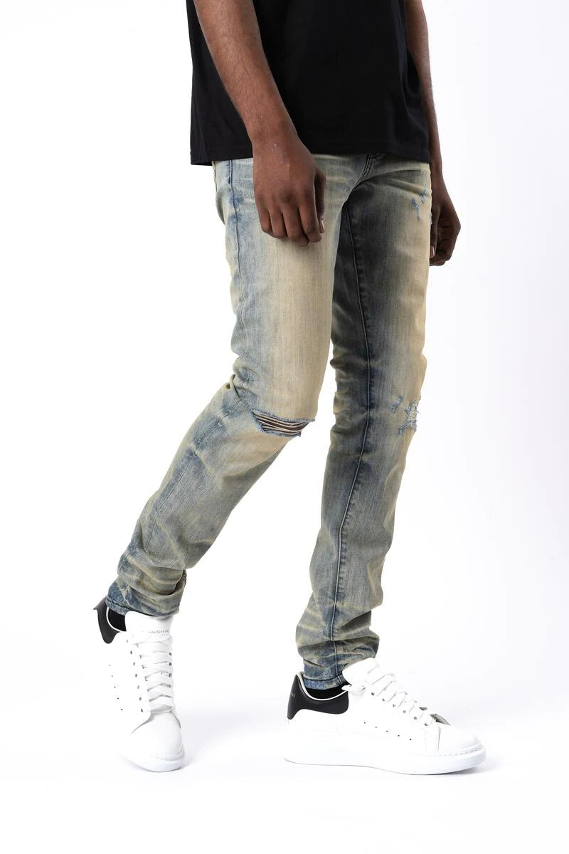 GFTD BARON TAN JEAN - Premium Slim Fit Stretch Denim Jeans for Men | Comfortable & Stylish Casual Wear for Everyday Outfits, Dating, and Office