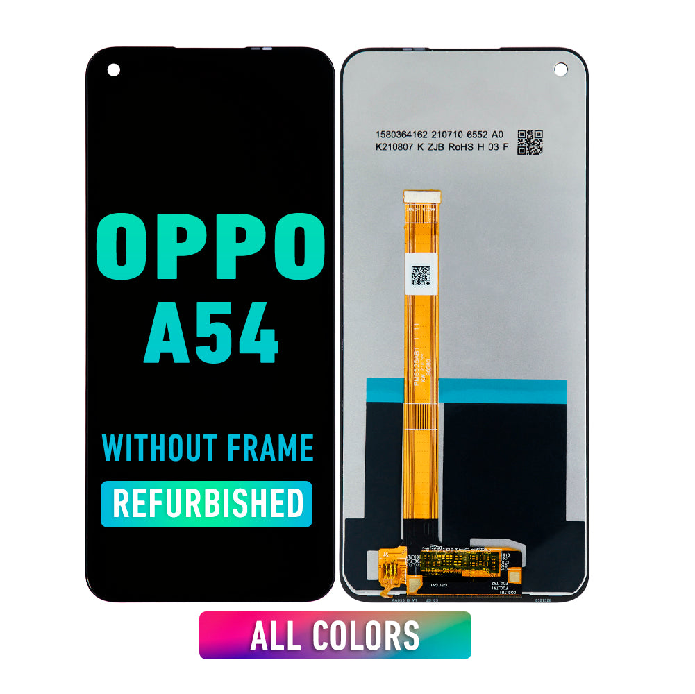 Oppo A54 LCD Screen Replacement - Refurbished Display Assembly Without Frame (All Colors) | Compatible with Oppo A54 Smartphone | Perfect for DIY Repairs & Screen Damage Fixes