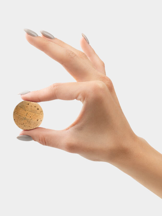 Premium Cork Massage Ball Set of 3 (2x4cm & 1x2cm) - Yoga, Myofascial Release & Trigger Point Therapy - Perfect for Home Gym, Office & Travel Pain Relief