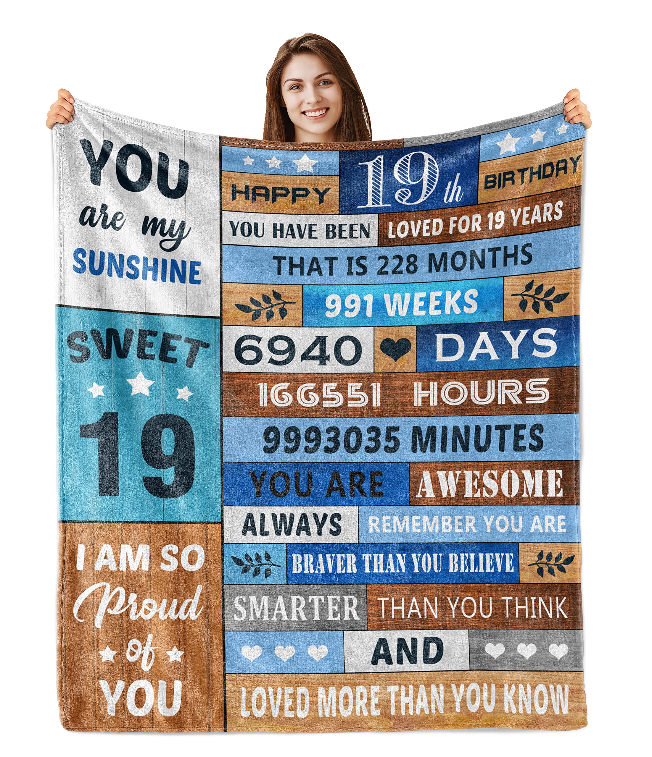 2006 Nostalgic Birthday Blanket 60”x50” - Perfect 19th Birthday Gift for Her/Him, Teens & Young Adults - Great for Dorm, Bedroom, or Cozy Movie Nights