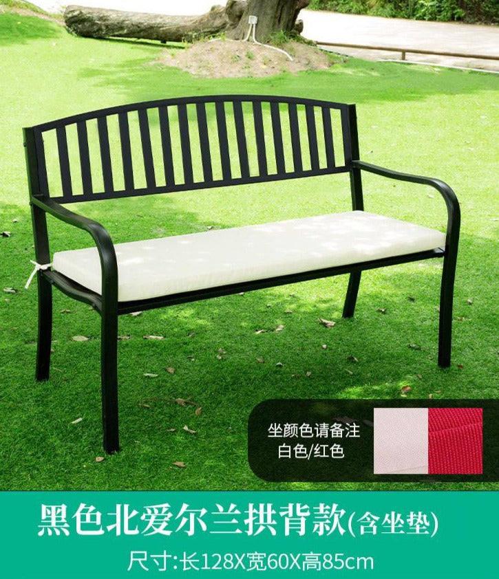 Northern Ireland black arch back (including cushion) 128 L x 60 D x 85 H cm