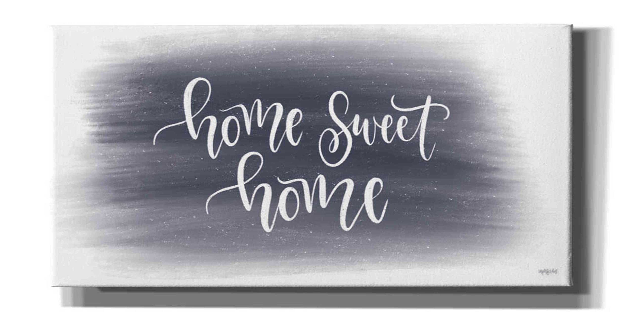 Epic Graffiti 'Home Sweet Home Starry Sky' Wall Art Canvas Print 60x30 Inches - Modern Home Decor for Living Room, Bedroom & Office