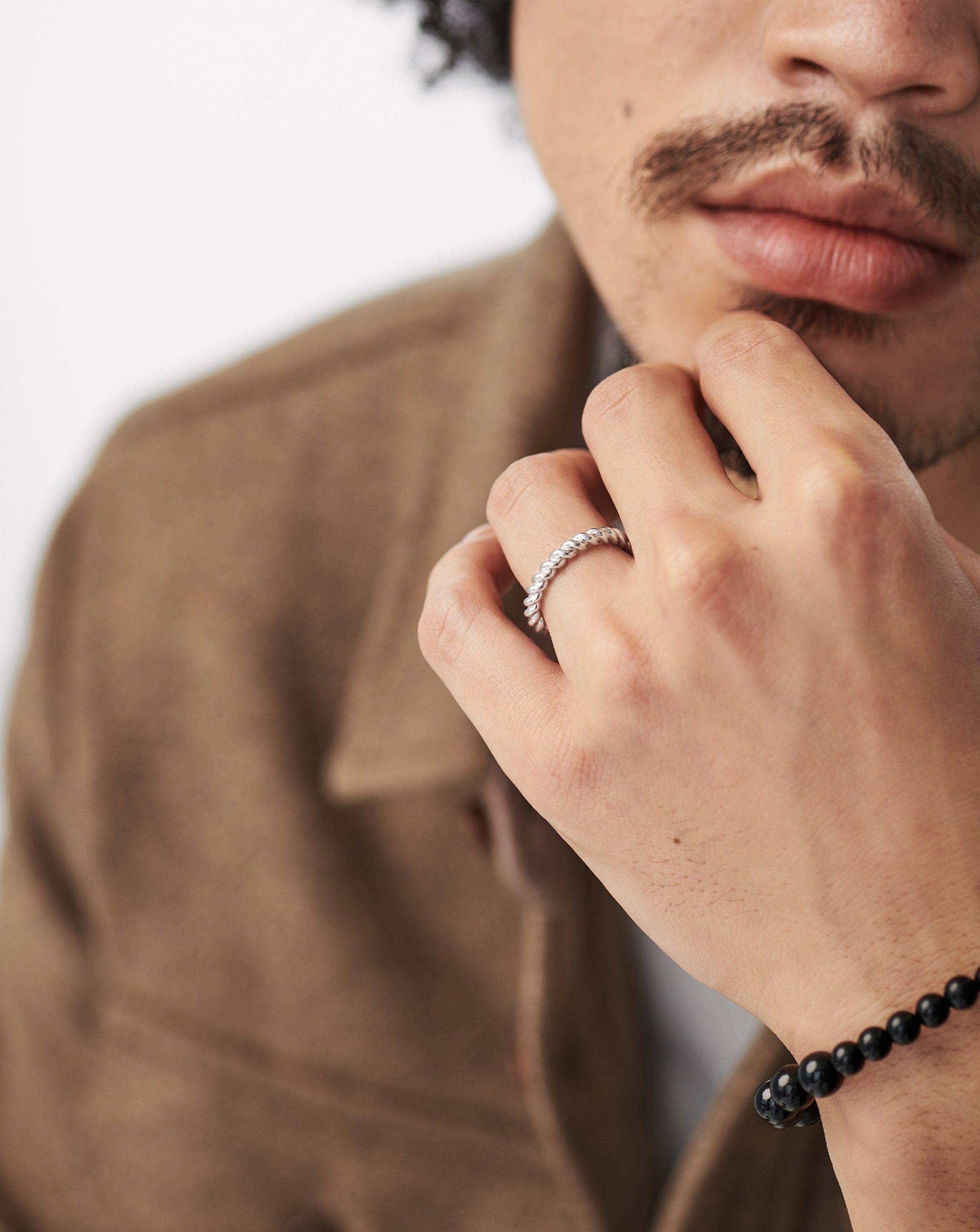 Lasso Stacking Ring | Sterling Silver Stackable Ring for Women | Perfect for Layering & Everyday Wear