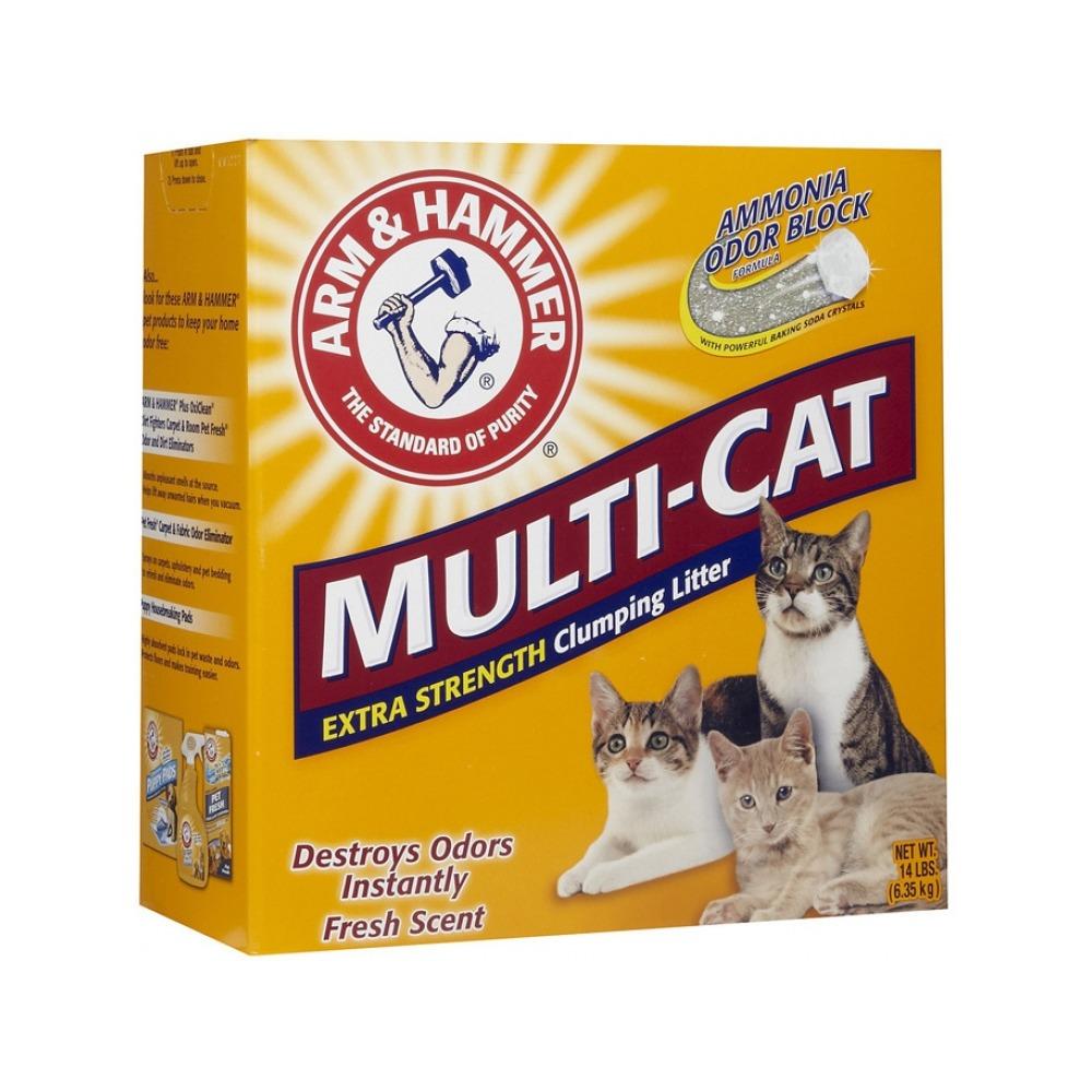 Premium Multi-Cat Extra Strength Clumping Cat Litter - Odor Control & Long-Lasting for Multiple Cats - Ideal for Large Households & Multi-Pet Homes