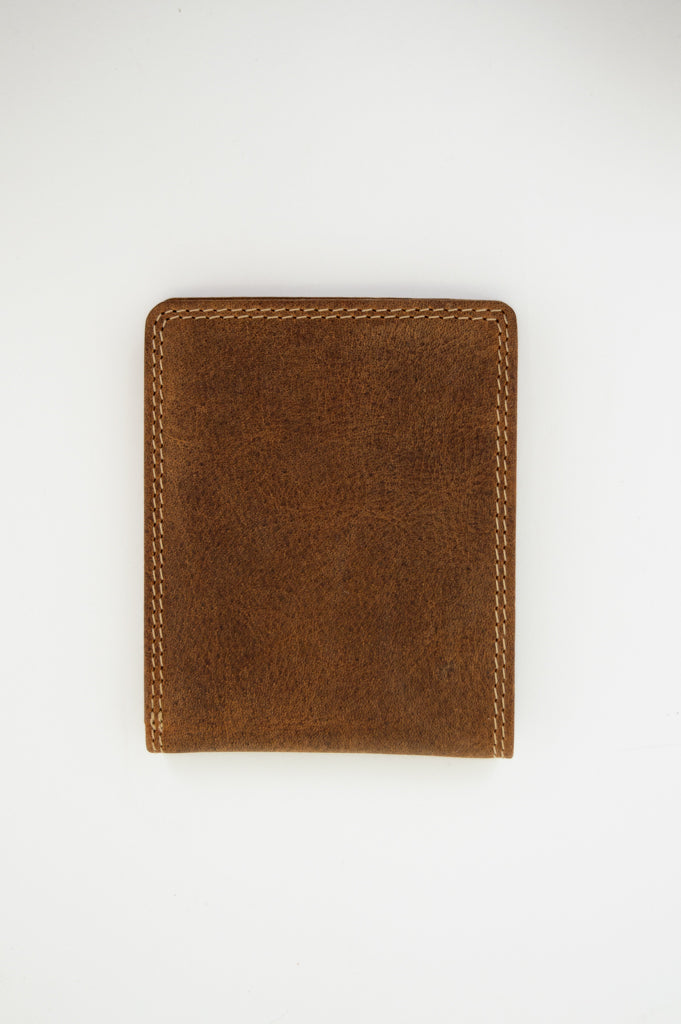 Premium Buffalo Leather Adrian Klis 212 Bill Fold Wallet - Slim Bifold Design for Men's Everyday Carry & Business Use