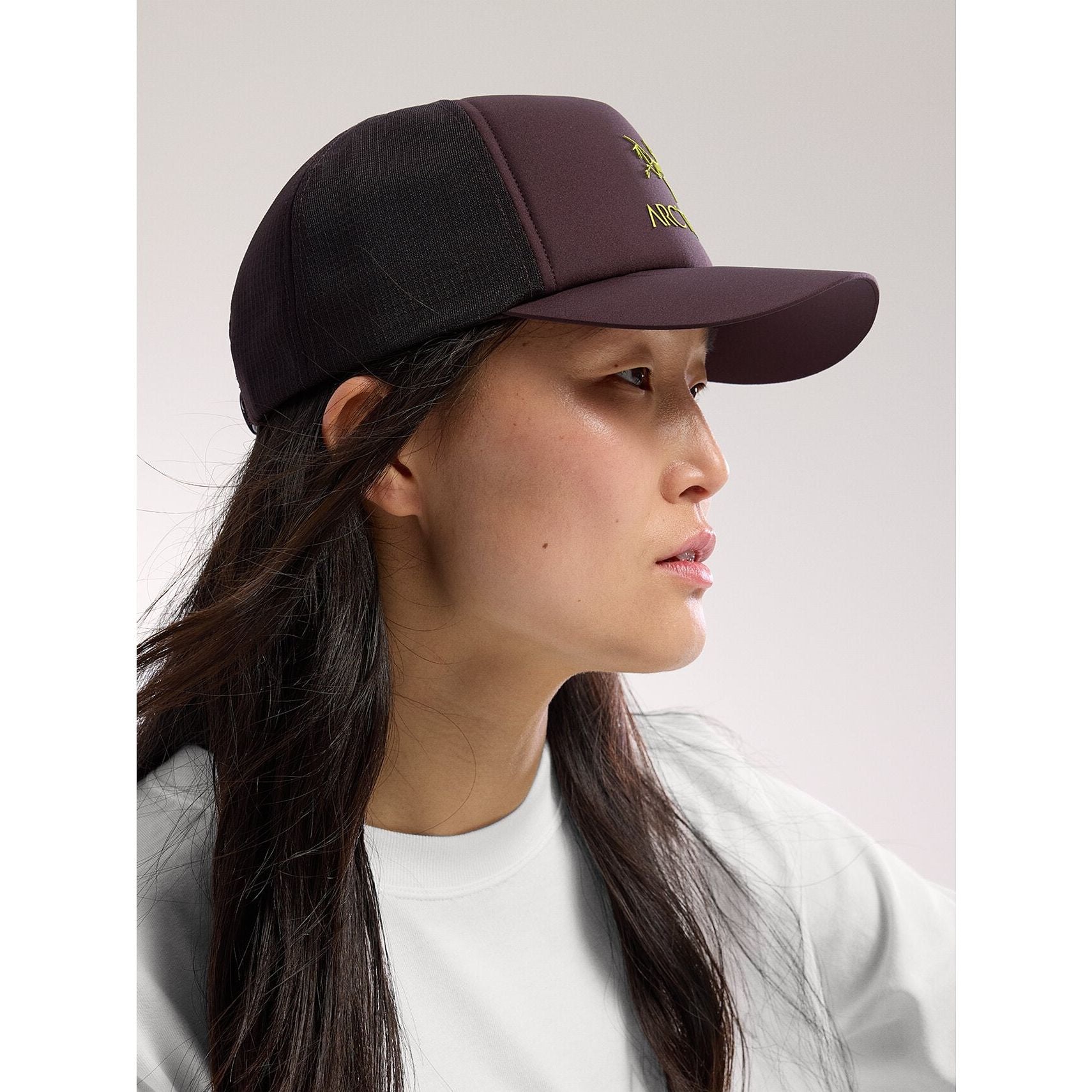 Arc'teryx Bird Word Trucker Curved Hat - Stylish Outdoor Baseball Cap for Hiking, Camping & Travel - Adjustable Snapback Hat for Men & Women