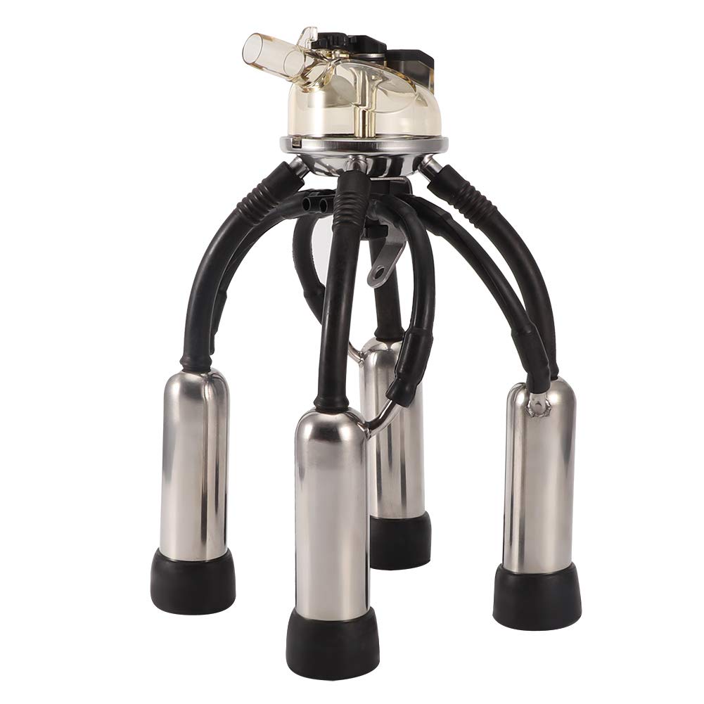 Evonecy Milking Claw for Cows - Stainless Steel & PC Milk Collection Accessory - Compatible with Milking Machines - Perfect for Home Dairy Farms & Small-Scale Milk Production