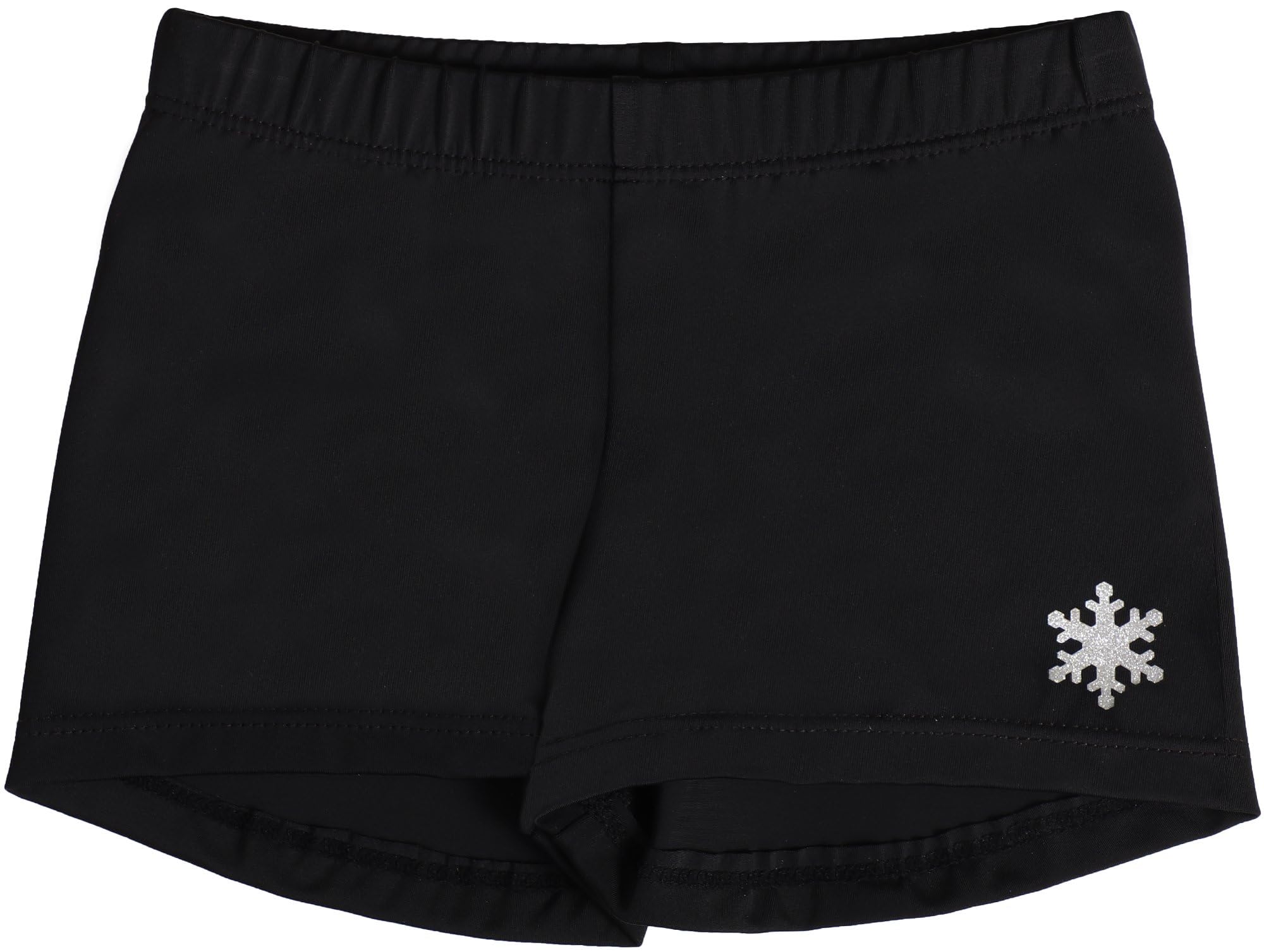 Snowflake Designs Sportivo Gymnastics Cheer Dance Workout Shorts - Black or Navy - Perfect for Gymnastics Practice, Cheerleading Training & Dance Classes