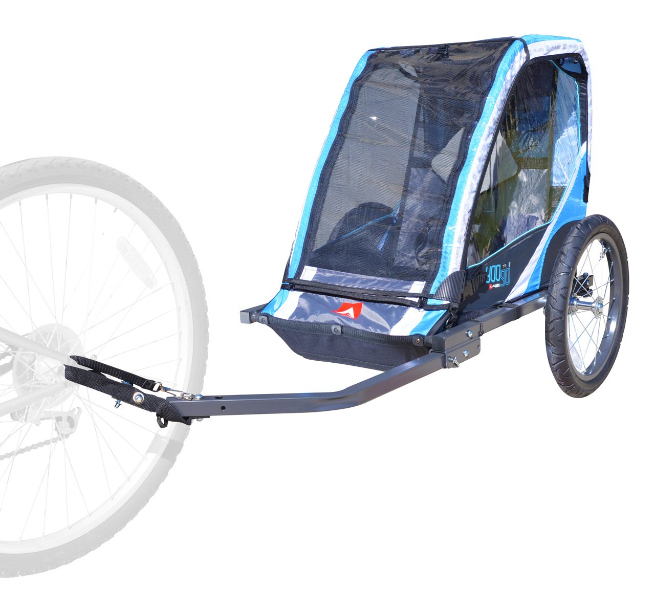 Allen Sports Deluxe Steel Child Bike Trailer - Lightweight & Durable for Toddlers - Perfect for Family Biking, Jogging, and Outdoor Adventures