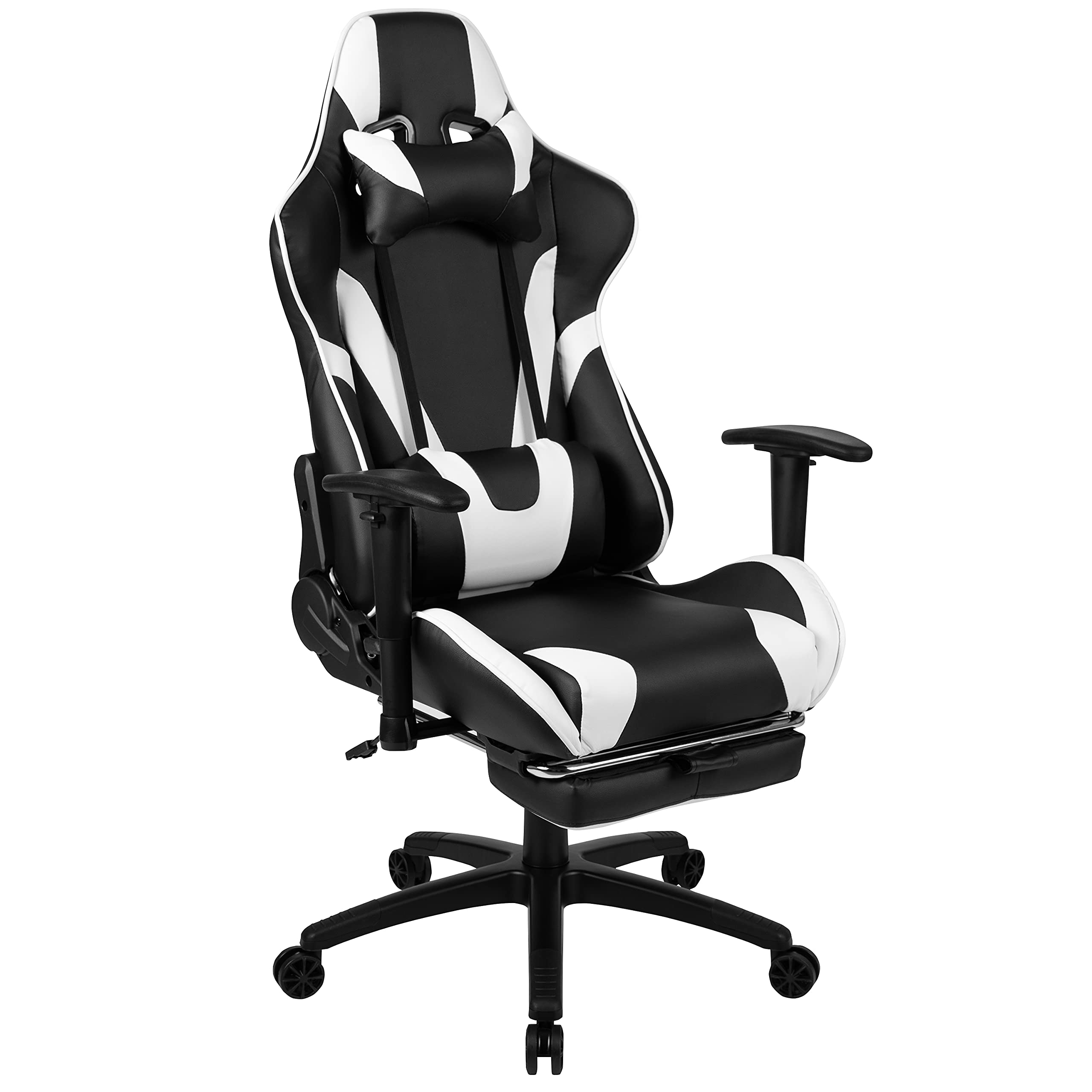 Premium Black Gaming Desk & Chair Set with Cup Holder, Headphone Hook & Monitor Stand - Ergonomic PC Gaming Setup for Streamers & Esports Players