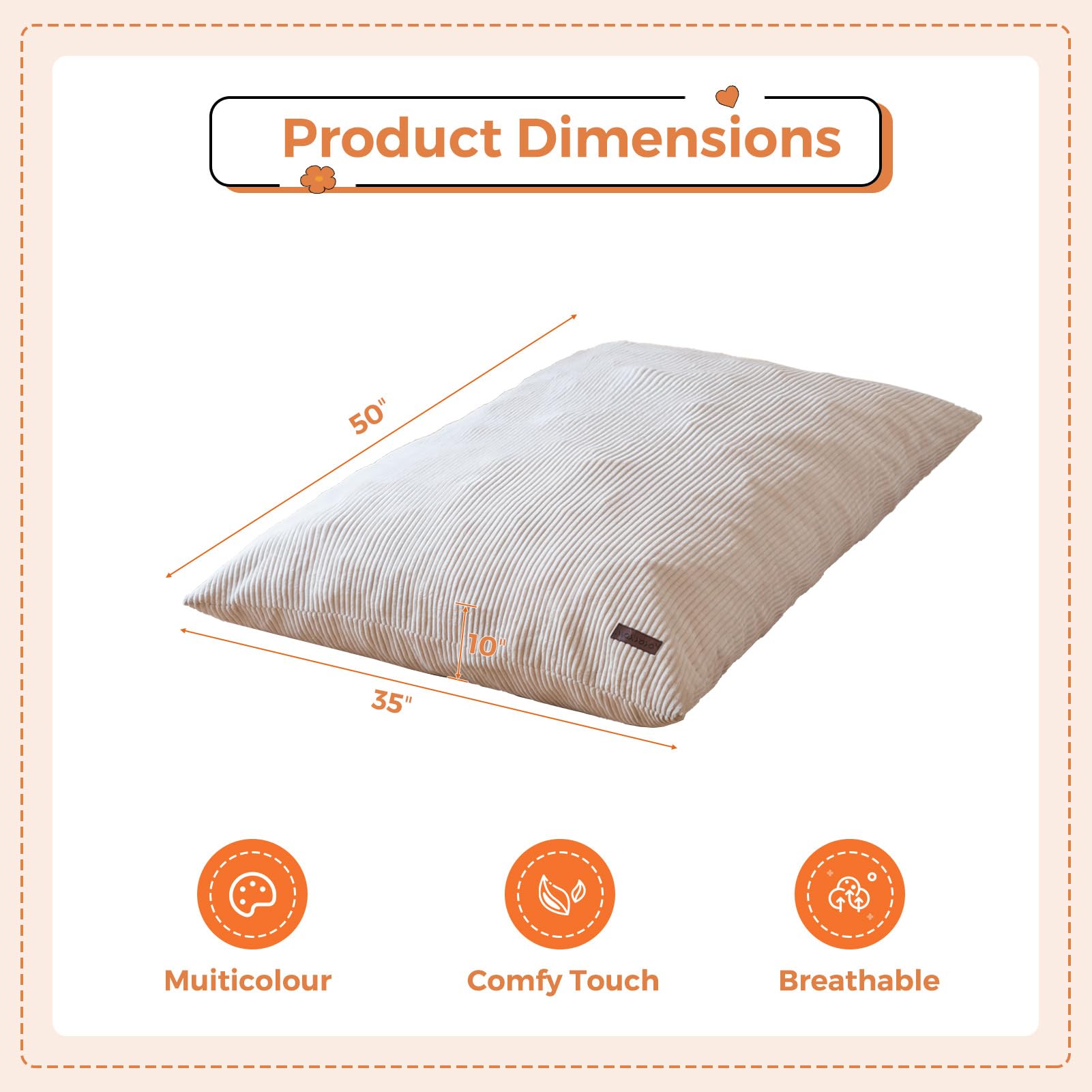 MAXYOYO 3-in-1 Convertible Kids Bean Bag Chair & Bed - Multi-Functional Floor Sofa for Children's Room, Gaming, Reading & Nap Time - Soft Beige Fabric for Comfort & Style