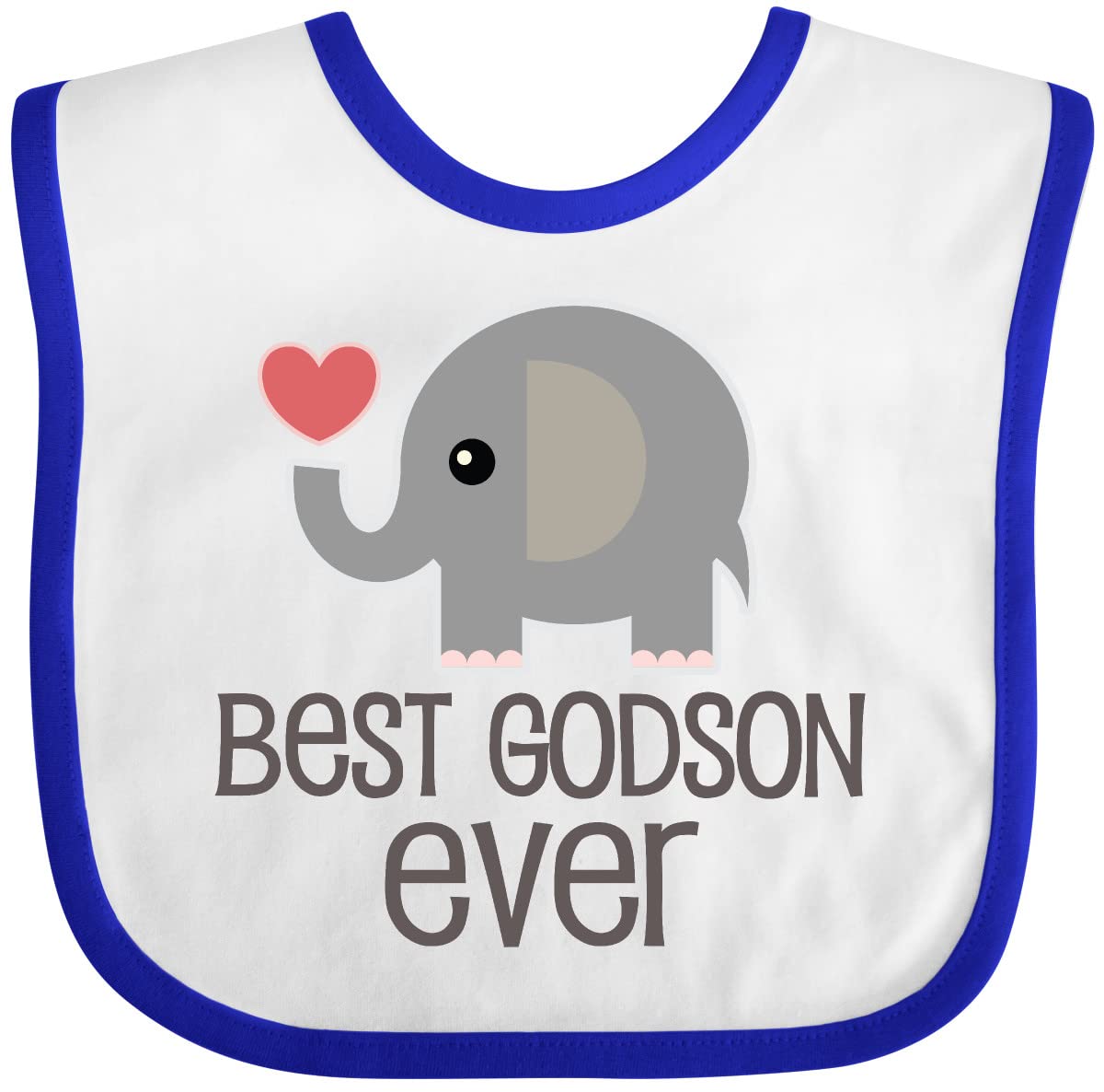 Inktastic Best Godson Baby Boy Bib - Soft Cotton Drool Bib for Infants & Toddlers - Perfect for Feeding, Teething, and Everyday Use