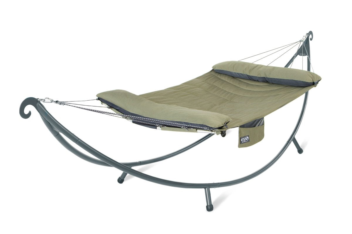 SoloPod™ XL Hammock Stand - Heavy Duty Portable Hammock Stand for Outdoor, Backyard, Camping & Beach - Supports Up to 500lbs - Easy Setup for Relaxation & Lounging