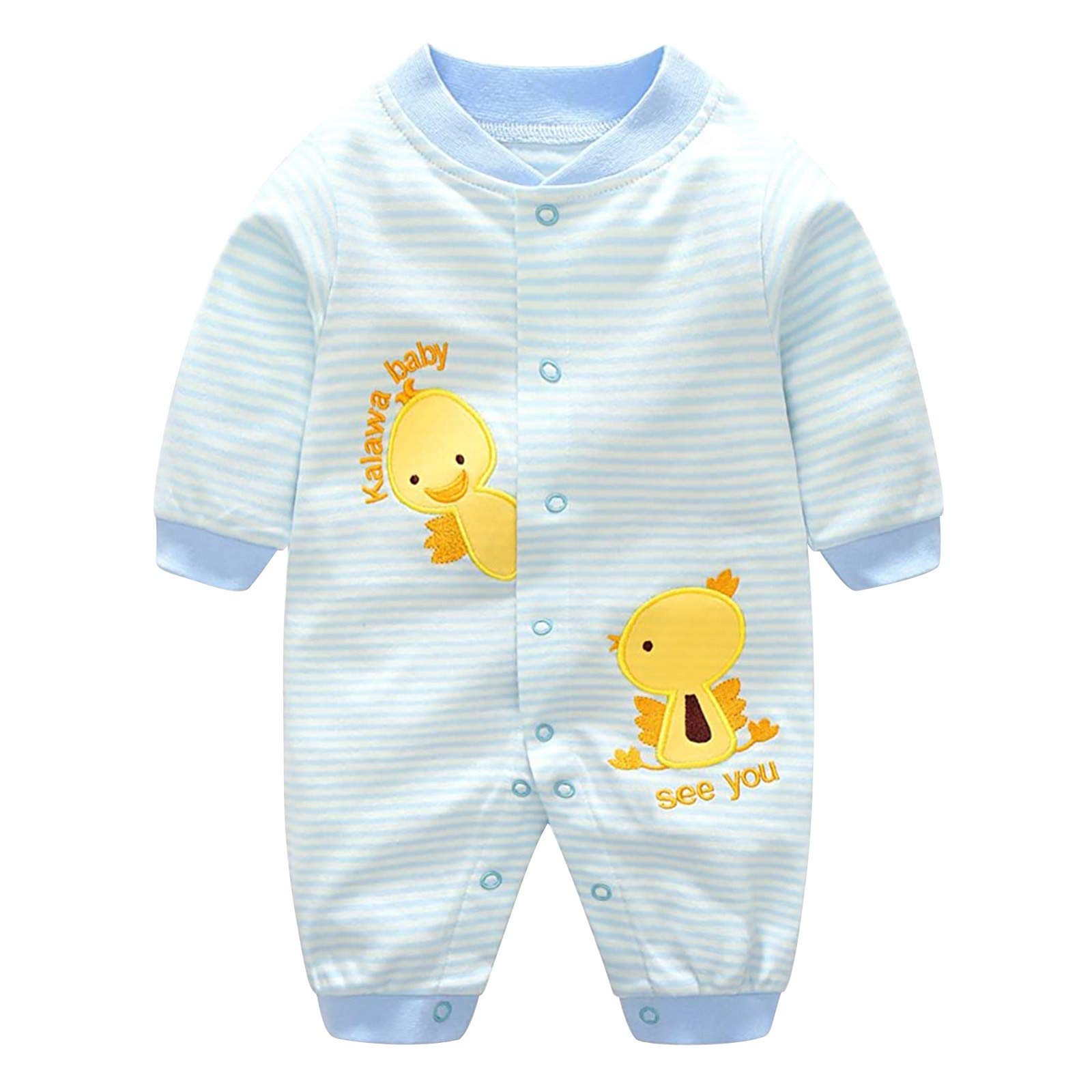 LISfsa Newborn Baby Romper Jumpsuit - Cute Cartoon Cow Print Unisex Infant Bodysuit for Boys & Girls | Perfect for Playtime, Photo Shoots & Everyday Outfits