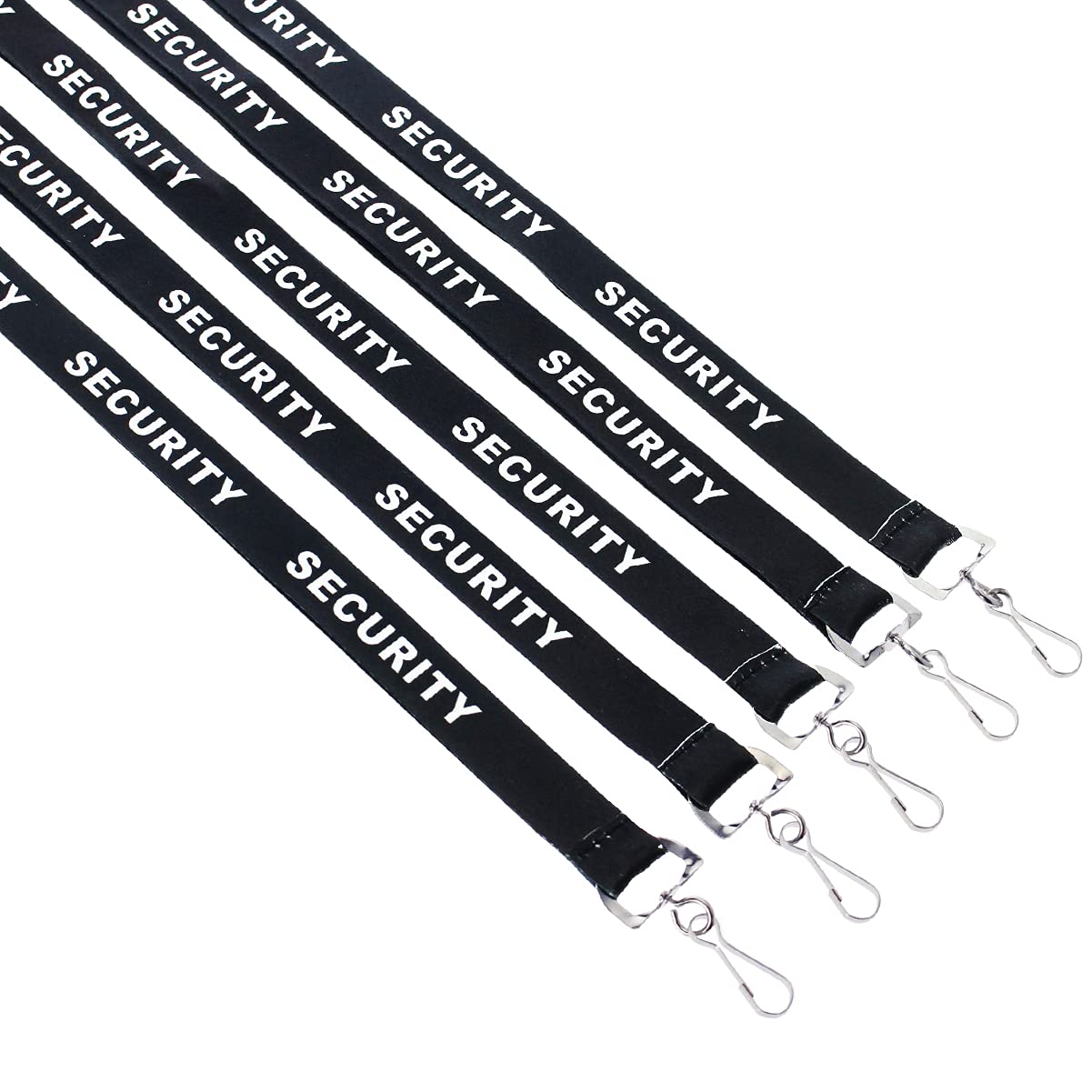 100 Pack Bulk Security Lanyards with Breakaway Safety Clasp & Metal Clip - ID Badge Holder Neck Strap for Security, Hospital & Office Staff - Durable Keychain for Work, Events & Conventions