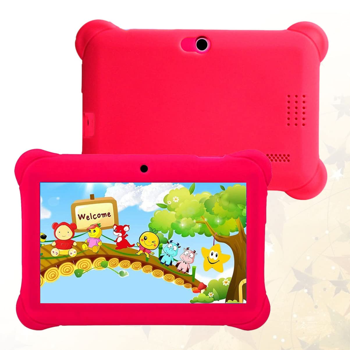 Jojofuny 2-Pack 7-Inch Educational Kids Tablet - Interactive Learning Tablet for Children Ages 3-8 | Perfect for Homeschooling, Travel & Early Childhood Development