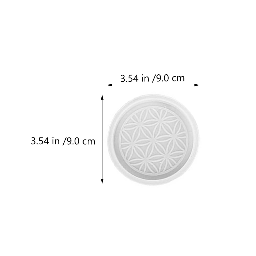 BESPORTBLE 3Pcs Round Silicone Coaster Molds for Resin Casting - DIY Epoxy Coaster Making Kit for Home Decoration, Wedding Favors, and Table Setting Accessories